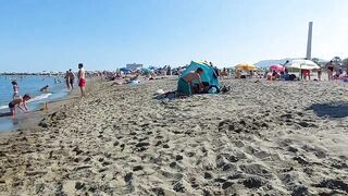 ???????? ????️☀️ ????️ HOT DAY in Spain | Alecante Beach | Walking tour | Spain Beach walk Bikini Paradise