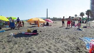 ???????? ????️☀️ ????️ HOT DAY in Spain | Alecante Beach | Walking tour | Spain Beach walk Bikini Paradise