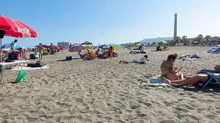 ???????? ????️☀️ ????️ HOT DAY in Spain | Alecante Beach | Walking tour | Spain Beach walk Bikini Paradise