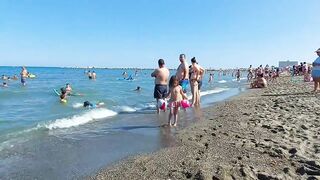 ???????? ????️☀️ ????️ HOT DAY in Spain | Alecante Beach | Walking tour | Spain Beach walk Bikini Paradise