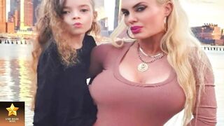 Heartwarming Photo????: Coco Austin and Daughter Chanel Coordinating in Pink Bikinis at Florida Getaway