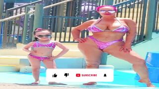 Heartwarming Photo????: Coco Austin and Daughter Chanel Coordinating in Pink Bikinis at Florida Getaway