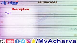 Aputra Yoga In Vedic Astrology || Significance Of Aputra Yoga In Horoscope || My Acharya