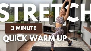 3 Min - Quick Warm Up - Active Stretching - *Pre-Workout