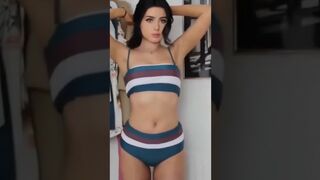 pretty girl Bikini try on haul#shorts