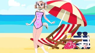 The Paw Patrol girls in Swimsuits and Bikinis