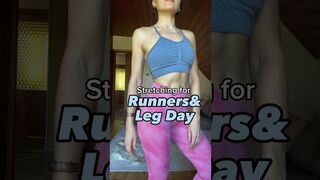 Stretching for runners. Stretching exercises after leg workout. Post leg and glute day stretches