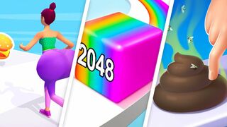 Twerk Race 3D, Jelly Run 2048, Crushy Fingers - Casual Gameplay Walkthrough To Play (iOS, Android)