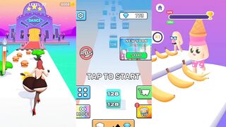 Twerk Race 3D, Jelly Run 2048, Crushy Fingers - Casual Gameplay Walkthrough To Play (iOS, Android)