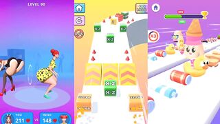 Twerk Race 3D, Jelly Run 2048, Crushy Fingers - Casual Gameplay Walkthrough To Play (iOS, Android)