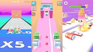 Twerk Race 3D, Jelly Run 2048, Crushy Fingers - Casual Gameplay Walkthrough To Play (iOS, Android)