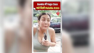 Bandra में Yoga class जाते दिखी Malaika Arora #shorts #ytshortsindia