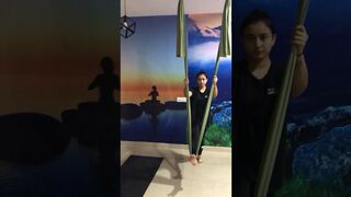 Aerial yoga #aerialyoga #yoga #learnyoga #yogapractice