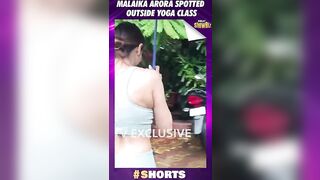 #malaikaarora Spotted Outside Yoga Class #yogaclass #bollywoodnews #shortsvideo