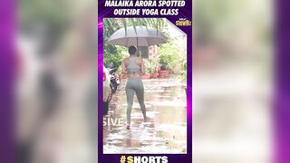 #malaikaarora Spotted Outside Yoga Class #yogaclass #bollywoodnews #shortsvideo