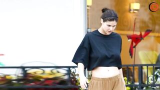 Alexandra Daddario enjoys swimming in bikinis during SAG Strike.