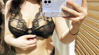 See-Through/Transparent Lingerie Try-On Haul At The Mall