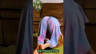 Flexible Yoga Stretching Ear Pressure Pose #shorts