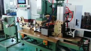 Copper flexible wire automatic fusion spot welding braid welding cutting machine