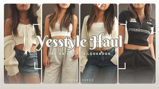 yesstyle clothing try-on haul ⛅️ | summer lookbook + back to school outfits ????✨