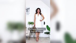 Banana Republic Try On Haul Petite Friendly #fashionshorts