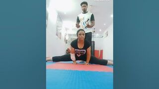 @ learning middle spilit # legs stretching #