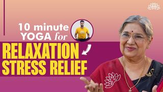 10 min Morning Yoga For Anxiety & Stress | Yoga To De-Stress And Relax | Yoga For Anxiety