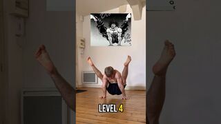 Manga poses level 1 to 8 #flexibility #baki #stretching #manga #anime #yoga #stretching #gymnastics