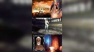 Oblivion - Magic Sabers - Argent Iron Armor - Mizugi Bikinis #shorts (Longer Video)