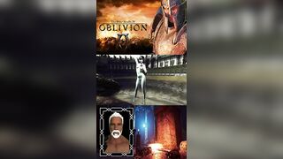 Oblivion - Magic Sabers - Argent Iron Armor - Mizugi Bikinis #shorts (Longer Video)