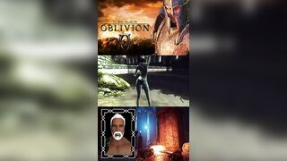 Oblivion - Magic Sabers - Argent Iron Armor - Mizugi Bikinis #shorts (Longer Video)