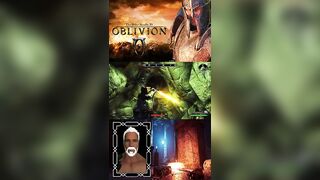 Oblivion - Magic Sabers - Argent Iron Armor - Mizugi Bikinis #shorts (Longer Video)