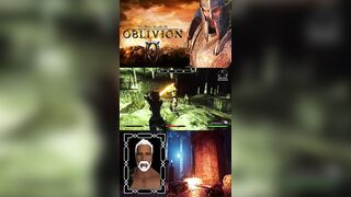 Oblivion - Magic Sabers - Argent Iron Armor - Mizugi Bikinis #shorts (Longer Video)