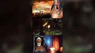 Oblivion - Magic Sabers - Argent Iron Armor - Mizugi Bikinis #shorts (Longer Video)