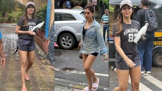 Bollywood Diva Malaika Arora & Nidhi Singh Snapped Outside At Diva Yoga Bandra