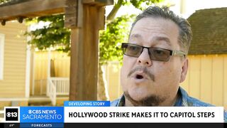 SAG-AFTRA strikes now stretching from Hollywood to steps of California’s capitol