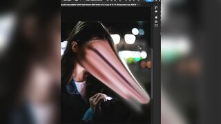 Face Stretching Effect in Photoshop #shorts #2023 #graphicdesign #tutorial #creative