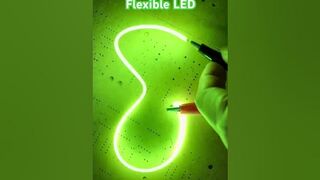 Playing with the flexible LED! I really love the color!