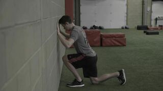 Foam rolling, stretching, and dynamic warm-up: Ankle Mobility Drill 1