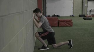 Foam rolling, stretching, and dynamic warm-up: Ankle Mobility Drill 1