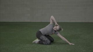 Foam rolling, stretching, and dynamic warm-up: Thoracic Mobility Drill -T Spine Mobilization