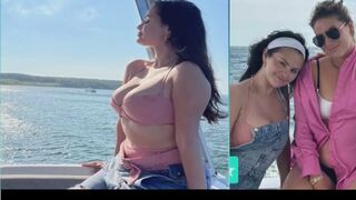 Selena Gomez in a Plunging Pink Bikini|Selena Gomez latest Bikini photo shoot |Summer Fun in Bikinis