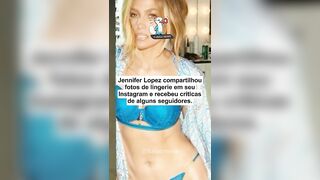 Jennifer Lopez é detonada por posar de lingerie aos 52 anos