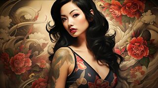 Beautiful Women In Bikinis With Tattoos | A.I Generated