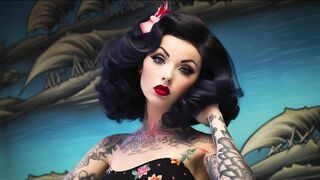 Beautiful Women In Bikinis With Tattoos | A.I Generated