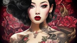 Beautiful Women In Bikinis With Tattoos | A.I Generated