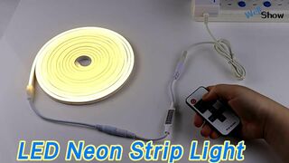 Flexible LED Neon Strip Light Multi Modes Remote Control Dimmable