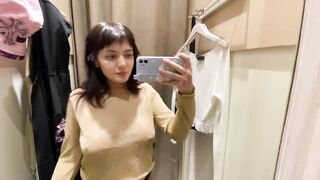 Transparent See through Lingerie Try On Haul At The Mall