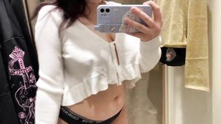 Transparent See through Lingerie Try On Haul At The Mall