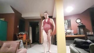 crossdresser Marianne modeling burgandy lingerie #asmr #trending